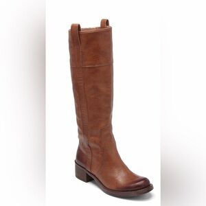 Lucky Brand Hibiscus Brown Leather Riding Boots